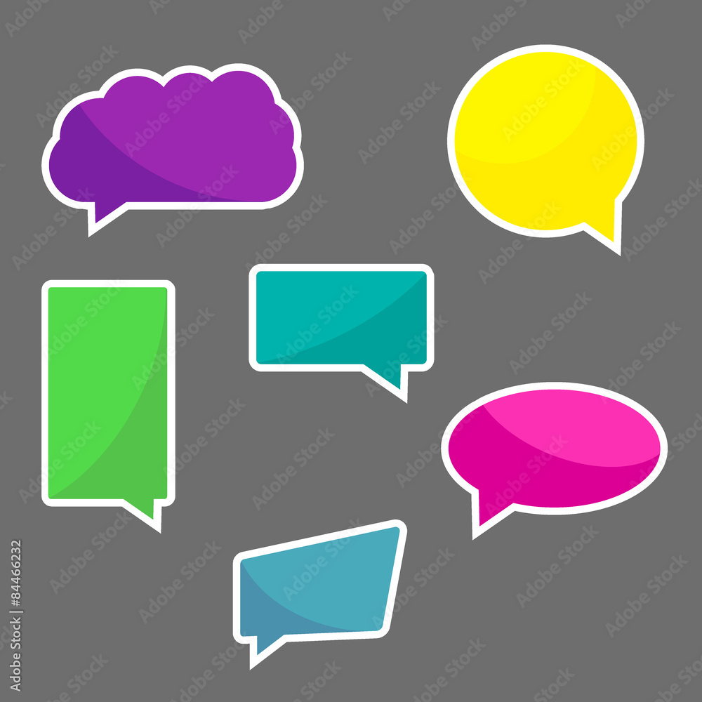Set of chat icons, speach bubbles Set of chat icons, speach bubbles