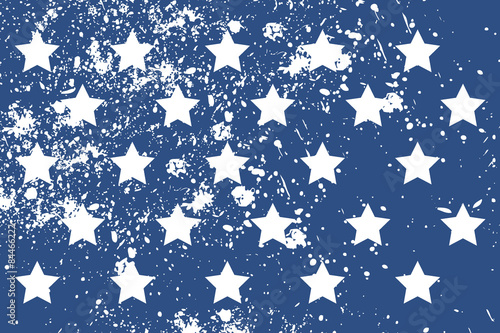 Pattern with american stars in grunge style © oceanaria