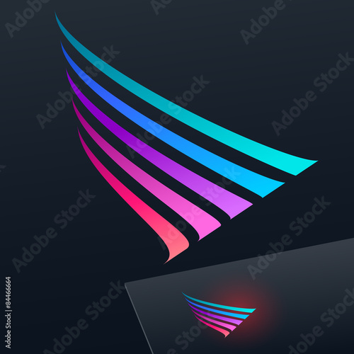 Vector colorful logo. Emblem for Business, Media, Corporation.