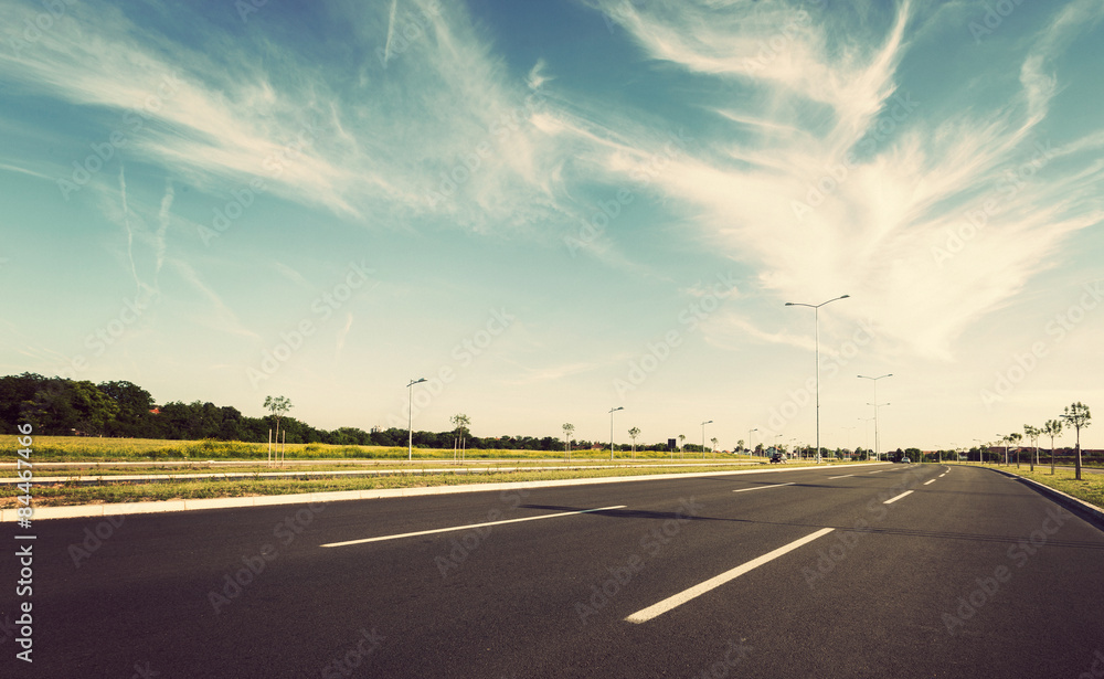 Fototapeta premium Empty road