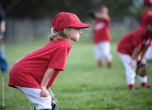 Photography Focused child ready to play ball