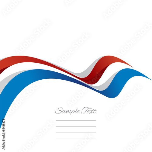 Abstract cover Netherlands ribbon white background vector