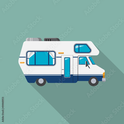 Vector Camping Car Icon
