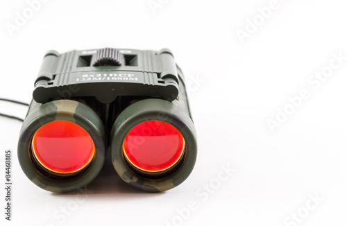 Closeup of Camouflage Style Binoculars