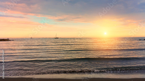 Sunset on the beach © Giovanni Cancemi
