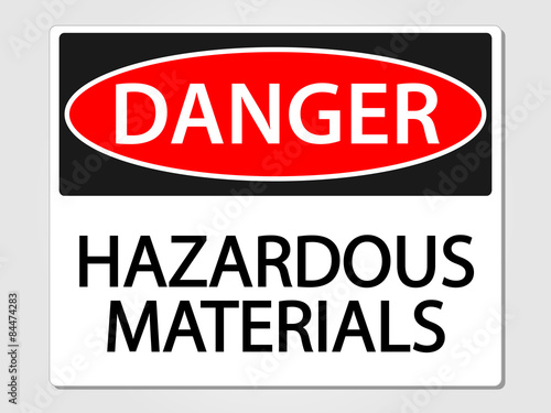 Hazardous Materials Sign