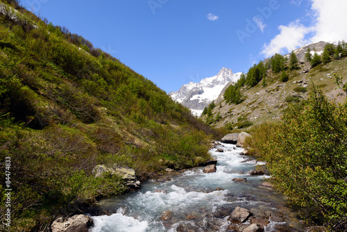 Konstfotografi Fiume Dora di Veny - Val Veny - Valle d'Aosta