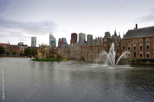 Parliament and court building complex Binnenhof in Hague