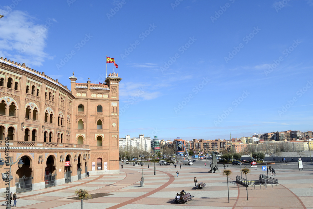Las Ventas square from a side, Madrid, Spain