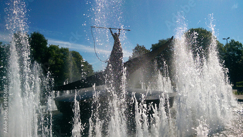 Fountain in Sandefjord Norway photo