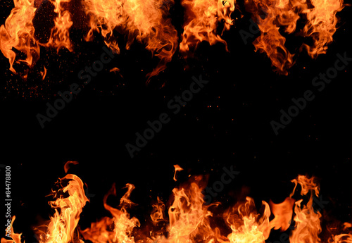 Fire Background and copy space