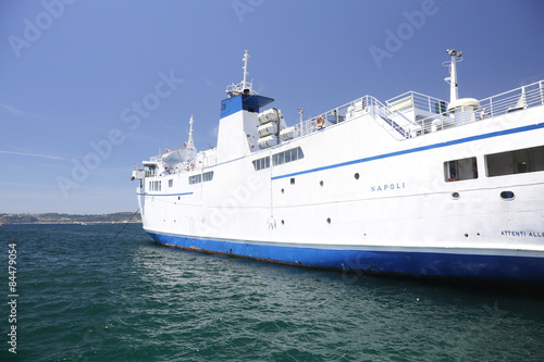 Ship leaving to the island of Ischia © Pfmphotostock