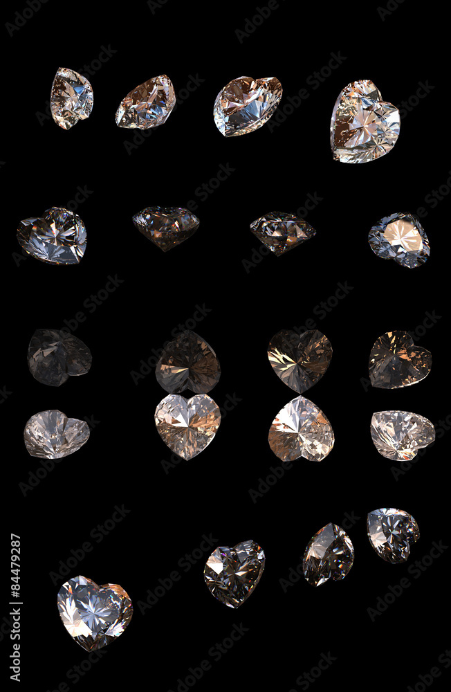 set of gemstone different shape set of gemstone different shape