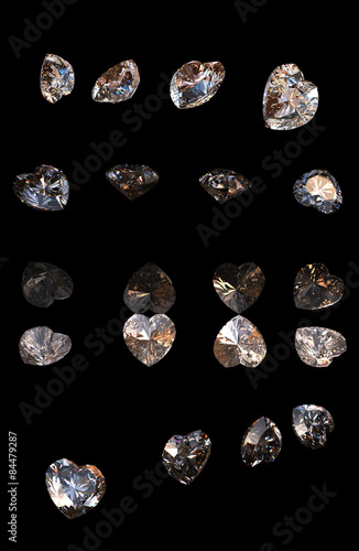 set of gemstone different shape
