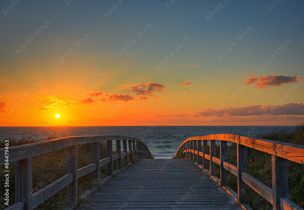 Brücke Sonnenuntergang