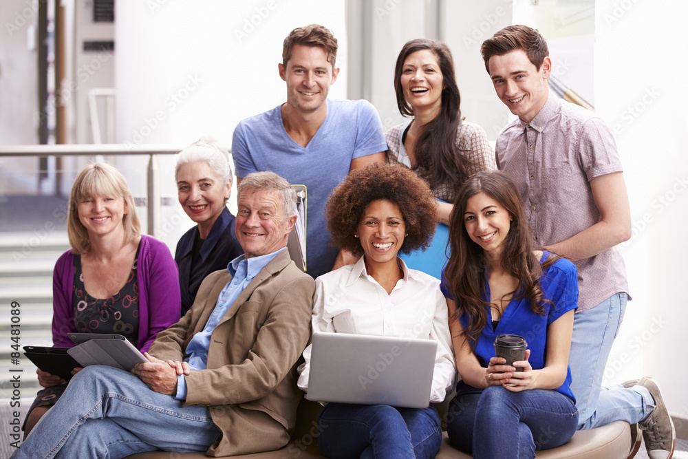 Portrait Of Mature Students On Further Education Course Portrait Of Mature Students On Further Education Course