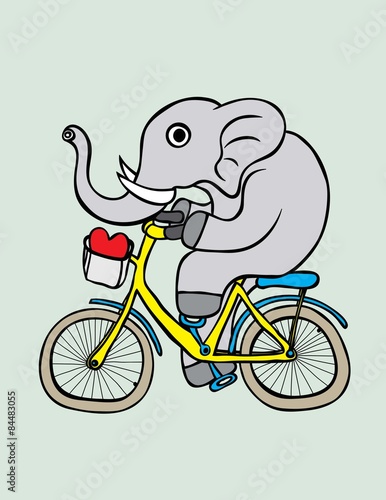 Cute Elephant, art vector cartoon design © martinussumbaji