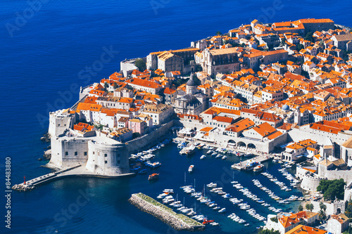 Dubrovnik, Croatia, top view.
