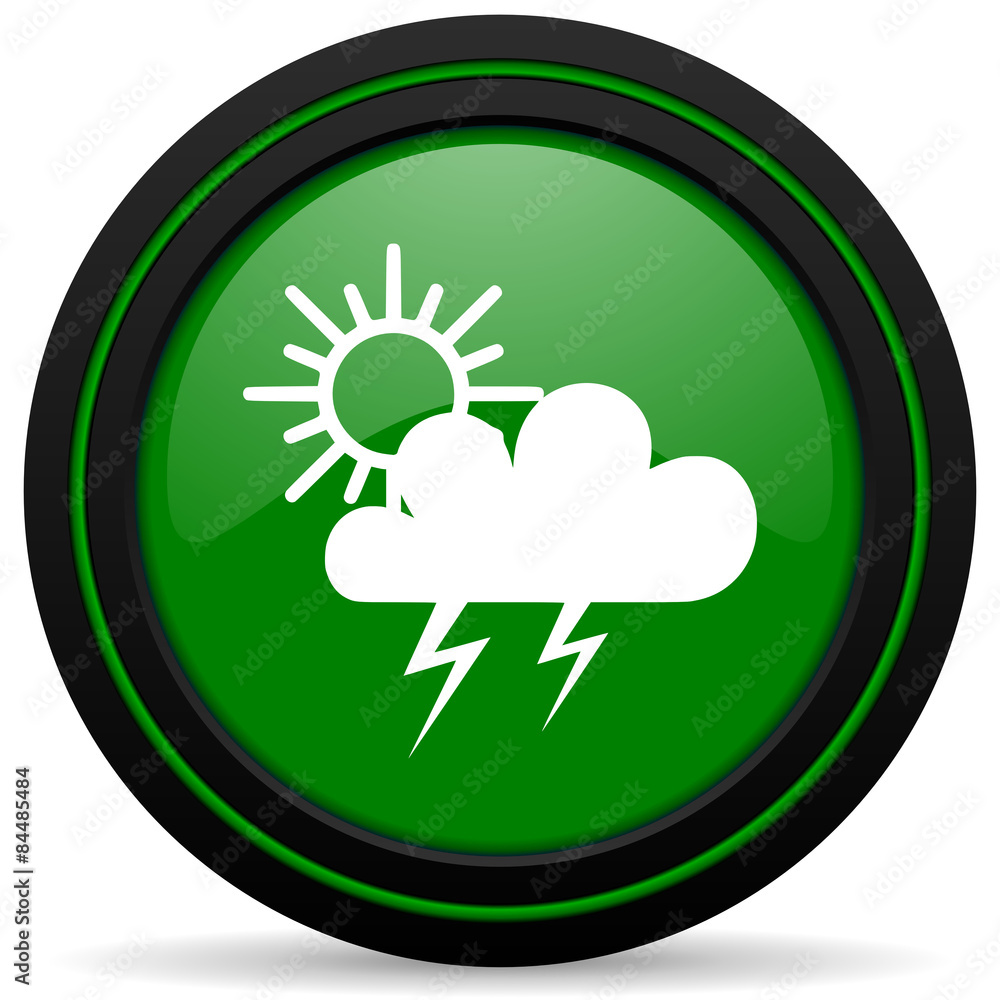 storm green icon waether forecast sign storm green icon waether forecast sign