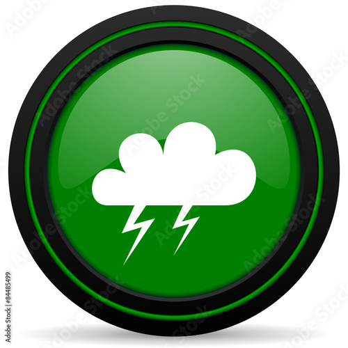 storm green icon waether forecast sign