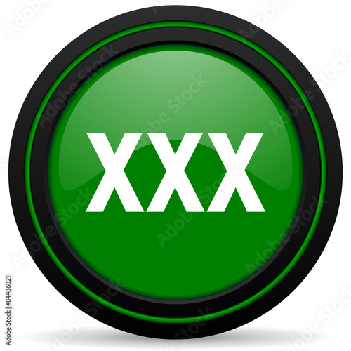 xxx green icon porn sign ilustraÃ§Ã£o do Stock | Adobe Stock