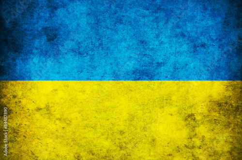 Flag of Ukraine Fototapet