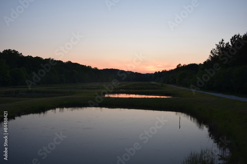 Wallpaper Mural Dusk at the University of Mississippi Field Station Torontodigital.ca