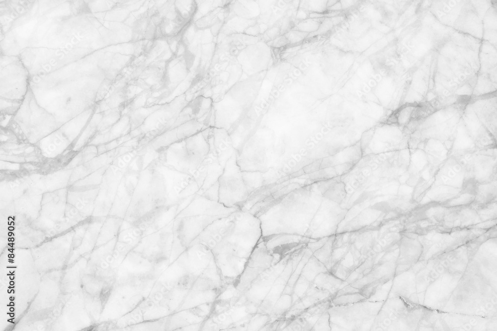 Fotobehang Witte marmeren patroon textuur achtergrond. Marbles of Thailand  abstract natuurlijk marmer zwart en wit grijs voor design. - Nikkel-Art.nl