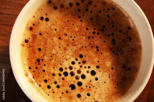 Cup of fresh coffee, closeup © Africa Studio