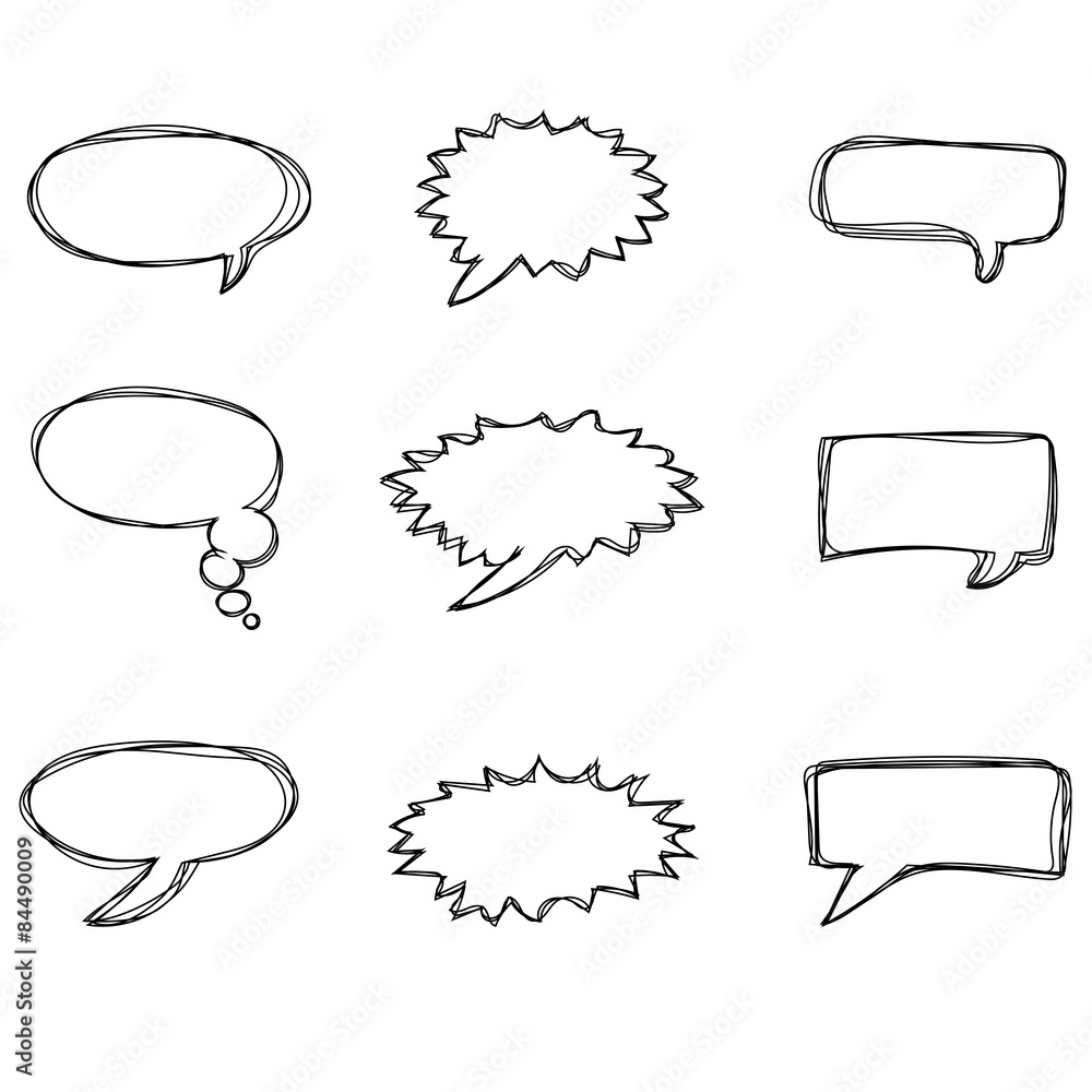 Different speech bubbles