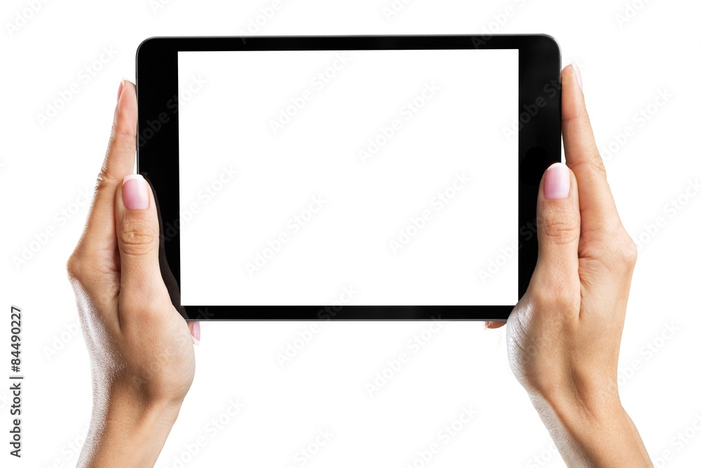Hand, man, tablet. Hand, man, tablet.