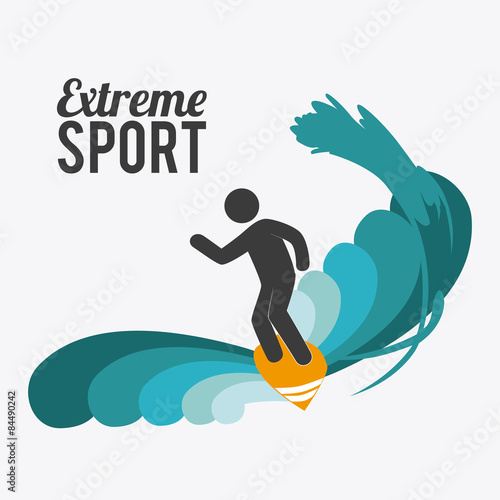 Extreme sport design. photo