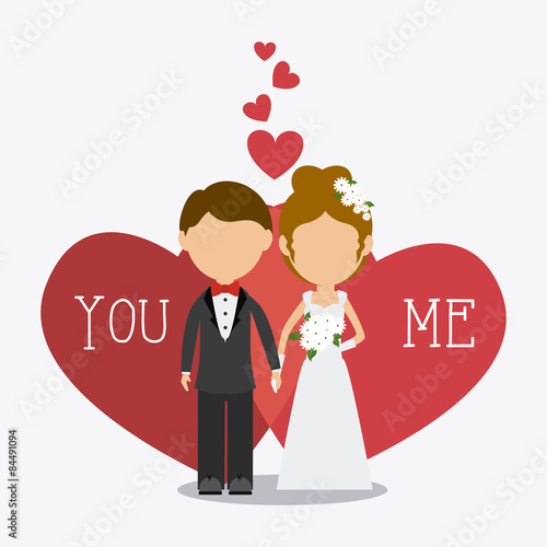 Wedding card design.