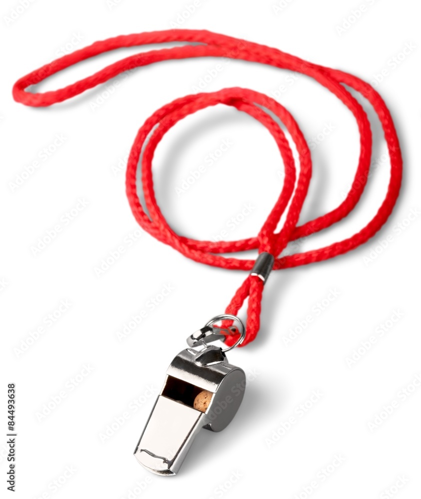 Whistle, Isolated, White Background. Whistle, Isolated, White Background.
