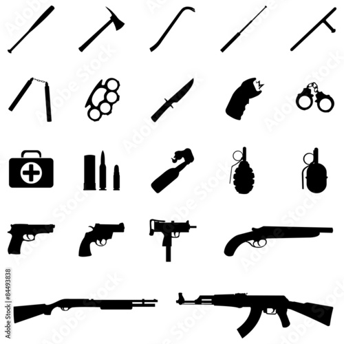 vector weapon icons