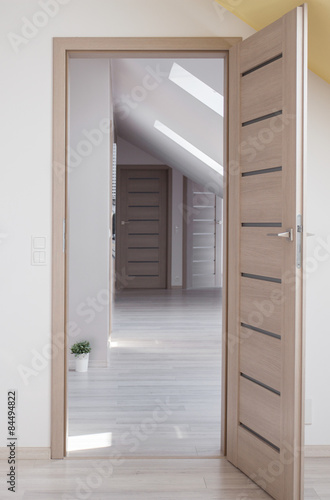 Wooden door to room