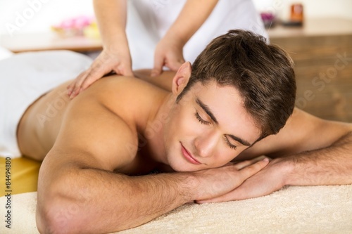 Massaging, Men, Spa Treatment.