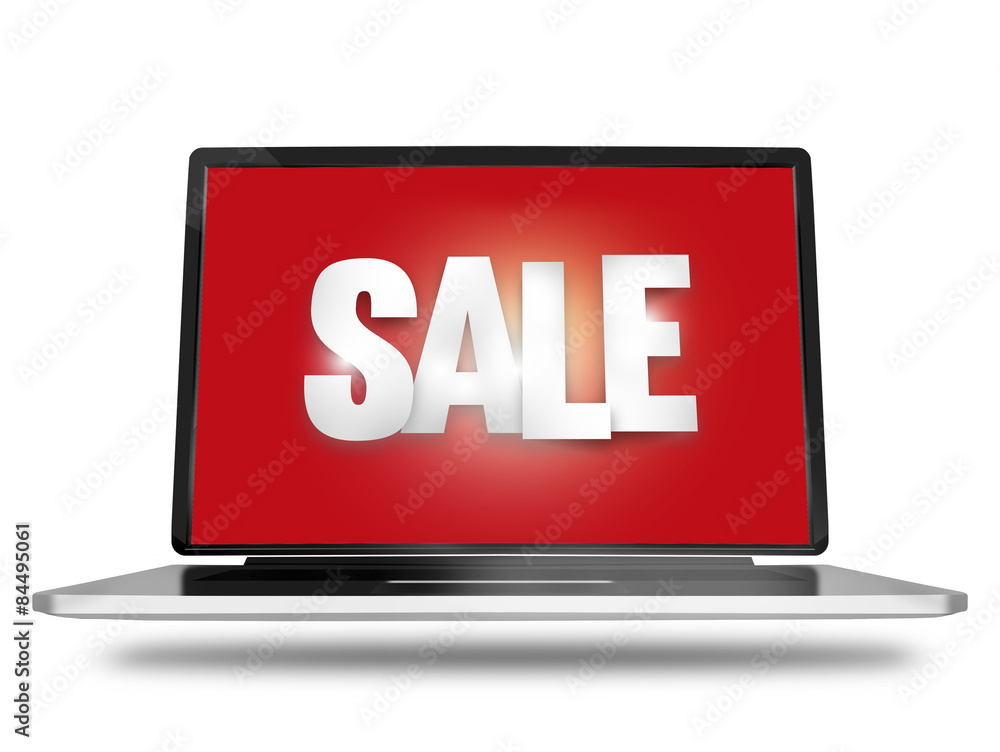 Bold Sale Font red laptop screen Bold Sale Font red laptop screen