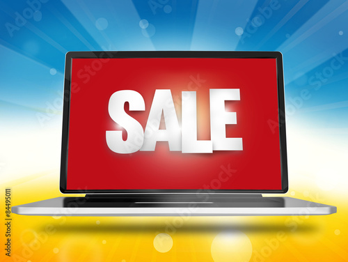 Bold Sale Font red laptop s...