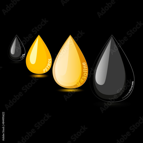 Petroleum gasoline petrol oil drop