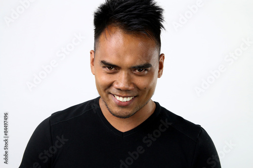 Картината върху платно asian man with a devilish look