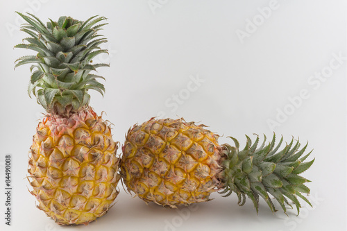 Fresh pine apple rich of vitamin and good for health in isolate