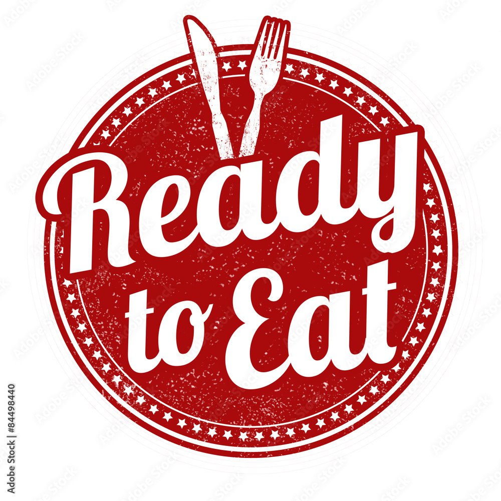 Fotografija Ready to eat stamp