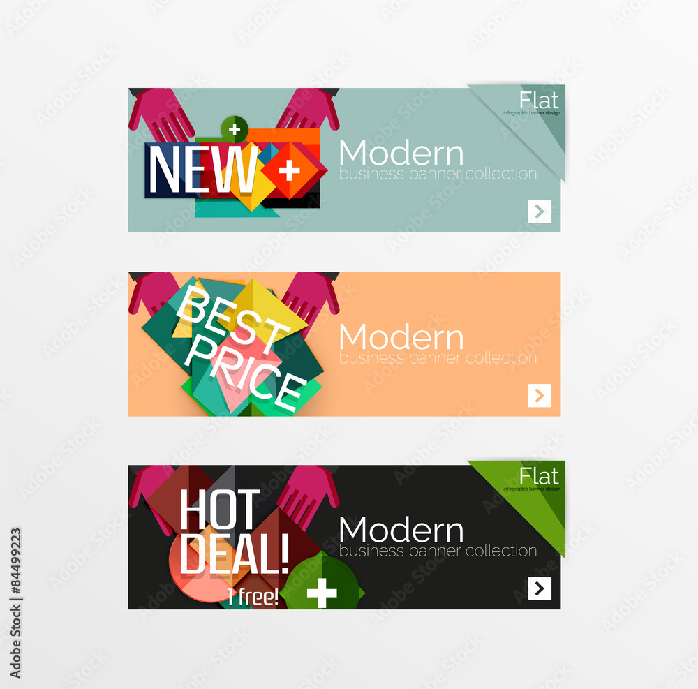 Fototapeta premium Set of banners with stickers, labels and elements for sale