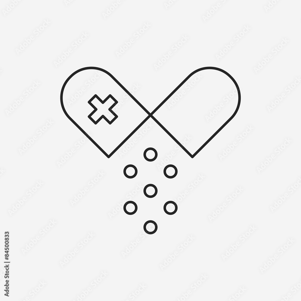 medicine line icon medicine line icon
