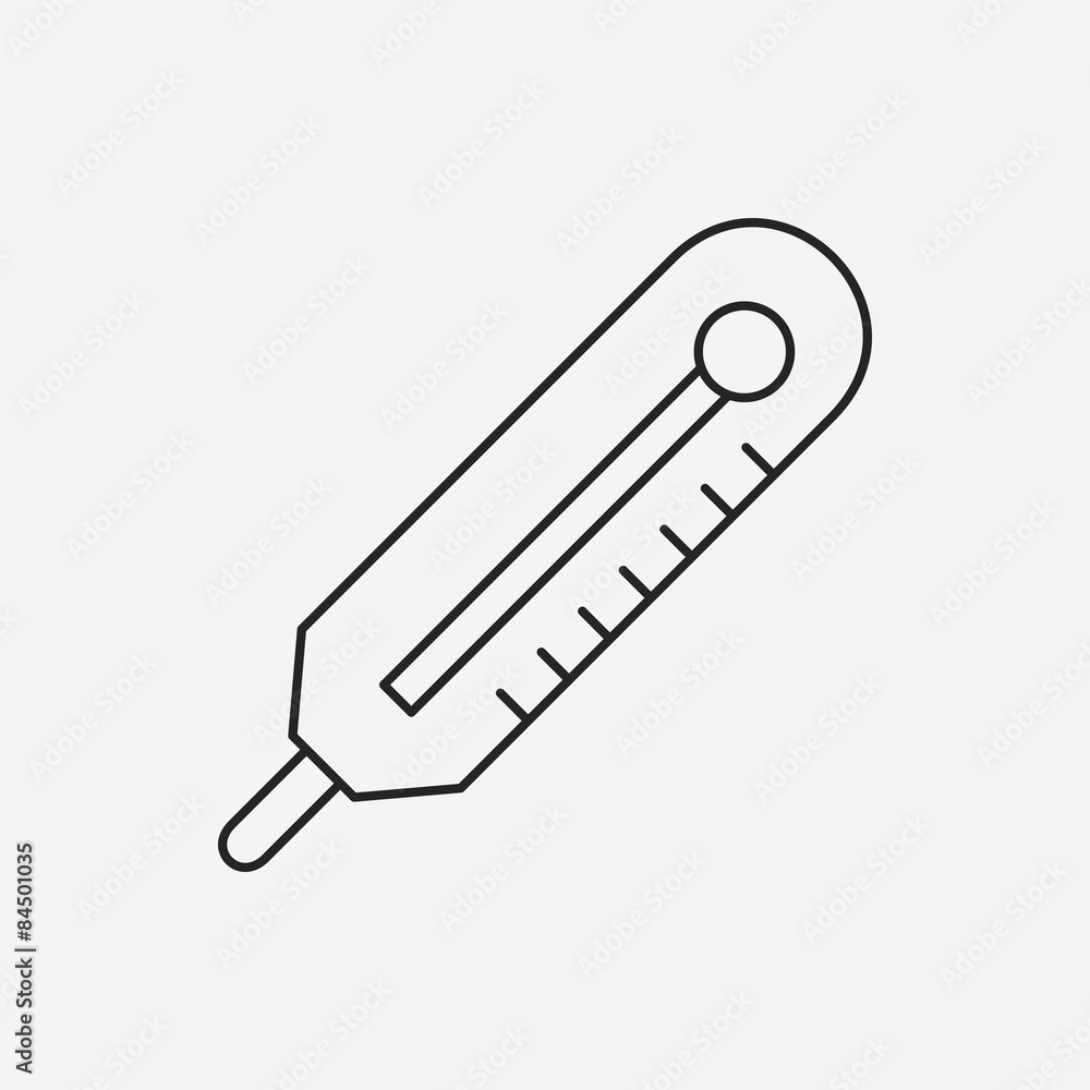 Thermometer line icon Thermometer line icon