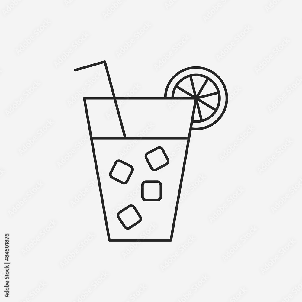 drink line icon drink line icon