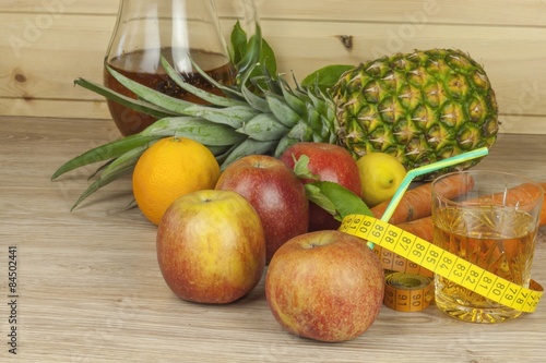 diet food  apple juice  vegetables and fruits  