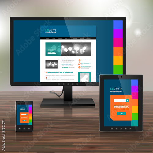 Corporate template design with applications