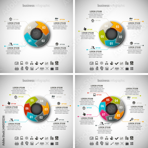 4 in 1 Business Infographic Bundle